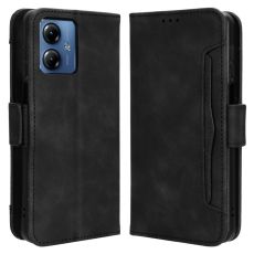 LN 5card flip wallet Moto G14 Black