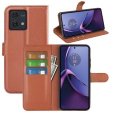 LN Flip Wallet Moto G84 5G Brown