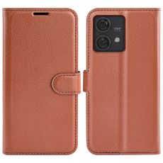 LN Flip Wallet Motorola Edge 40 Neo Brown
