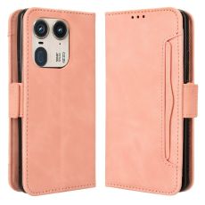 LN 5card Flip Wallet Motorola Edge 50 Ultra Pink